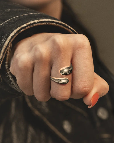Aqua Silver Ring