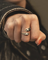 Aqua Silver Ring