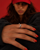 Aqua Silver Ring